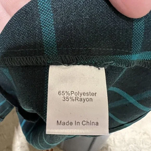 Tuckernuck Aegean Teal Chambers Swing Mini Dress Exaggerated Cuff Mod 60s sz S - Picture 8 of 9